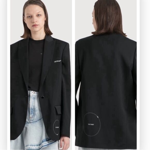 OFF-WHITE Gabardine Tomboy Blazer size M $1715 NWT